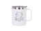 Engraving Coffee Cup, 10 oz with Lid and Handle (White)